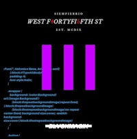 a black screen with the words west fort style st